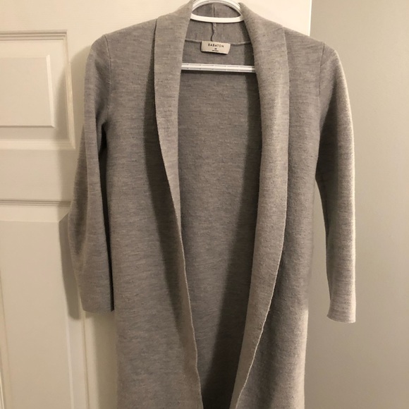 Aritzia Babaton ammonius grey merino cardigan - Picture 2 of 4